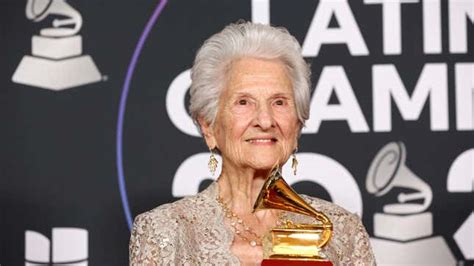 At 95, Angela Alvarez wins Best New Artist at Latin Grammys