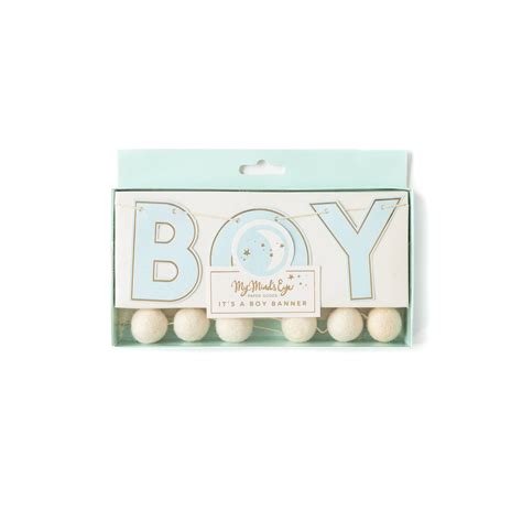 Baby Blue Boy Banner – YourPartyBox.com