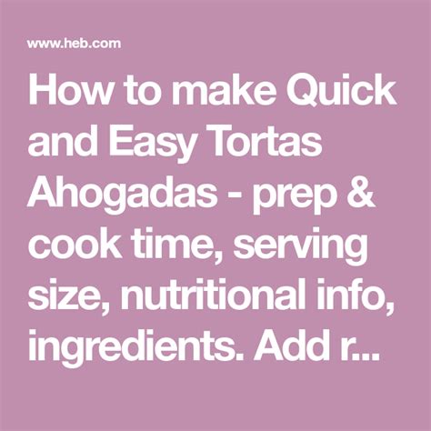 Quick and Easy Tortas Ahogadas Recipe from H-E-B | Recipe | Tortas ahogadas recipe, Ingredients ...