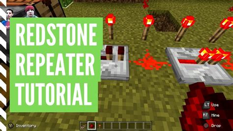 How To Make A REDSTONE REPEATER (Minecraft Redstone Repeater Tutorial) - YouTube