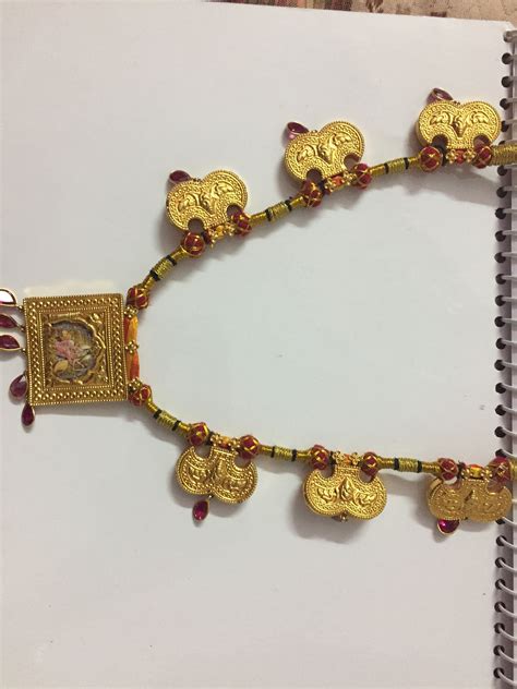 Traditional marwadi necklace kantla | Gold jewelry fashion, Gold necklace designs, Antique ...