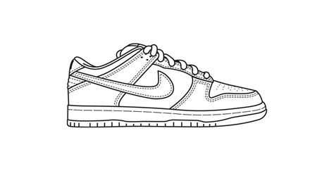 Nike SB Dunk Low Blank Template :: Behance