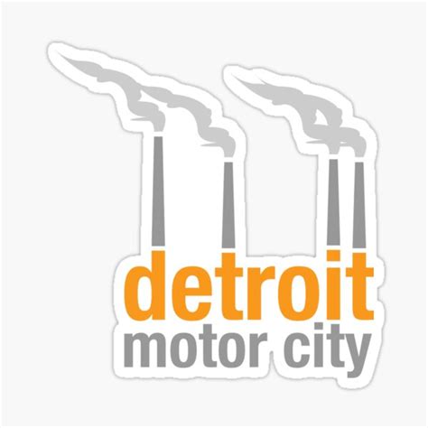 "Detroit Motor City" Sticker by iddude313 | Redbubble