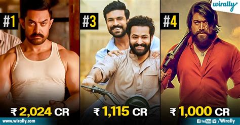 As KGF Mints 1000 Crs, Let's Take A Look At Top 10 Highest Grossing ...