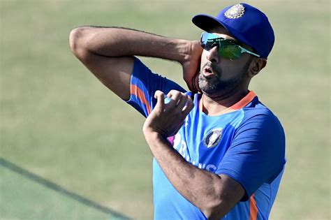 R Ashwin bowls at a net session ahead of the first Test against ...