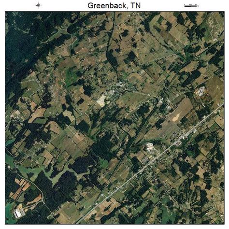 Aerial Photography Map of Greenback, TN Tennessee