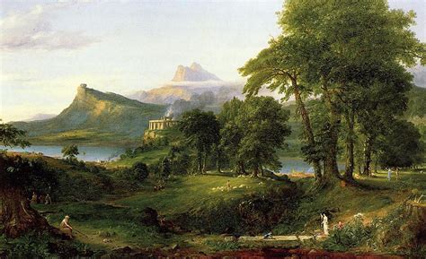 locus amoenus | The course of empire, Hudson river school, Landscape ...