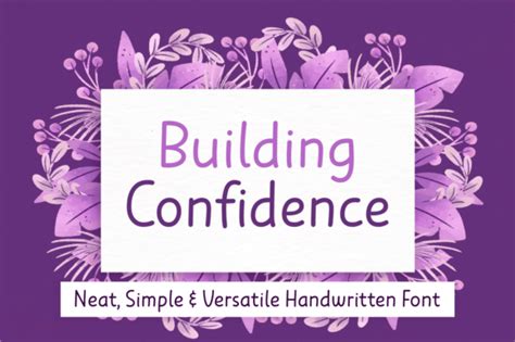 Building Confidence Font – 7NTypes