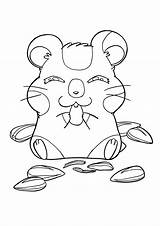 Hamtaro Coloring Pages sketch template