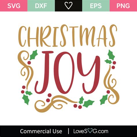 Christmas Joy SVG Cut File - Lovesvg.com