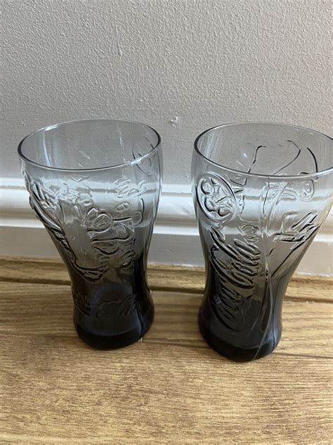 X McDonalds Grey Coca Cola Glasses Glass Limited Edition Collectible ...