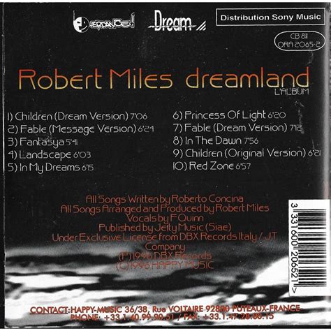 Dreamland by Robert Miles, CD with libertemusic - Ref:118894860