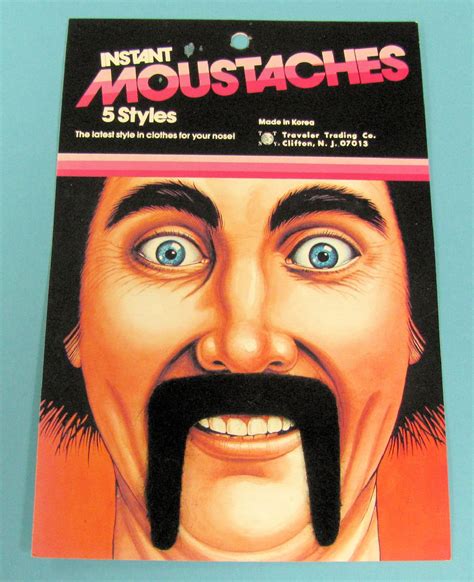 Black Instant Moustache (Fu Manchu) | Winkler's Magic Warehouse