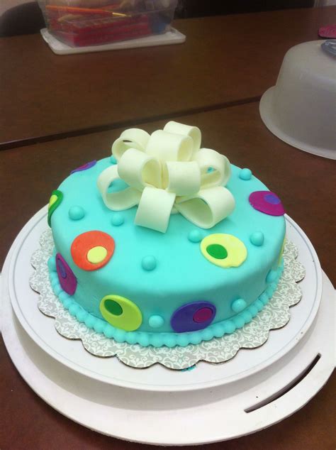 Fondant cake! Very colorful & easy to make! | Cake desserts, New cake design, Cake