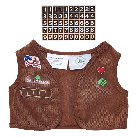 Girl Scout Brownie Uniform Vest for Stuffed Animals | Build-A-Bear®