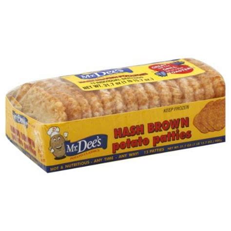 Mr. Dee's Frozen Hash Brown Potato Patties 15ct, 31.75 oz - Pick ‘n Save