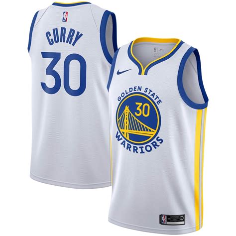 Men's Golden State Warriors Stephen Curry Nike White 2019/2020 Swingman Jersey - Association Edition