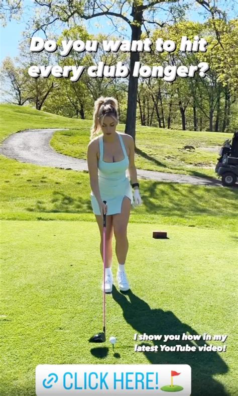 Paige Spiranac gives golf tips in revealing outfit