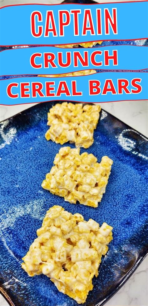 Captain Crunch Cereal Bars | How To Make Rice Crispy Treats