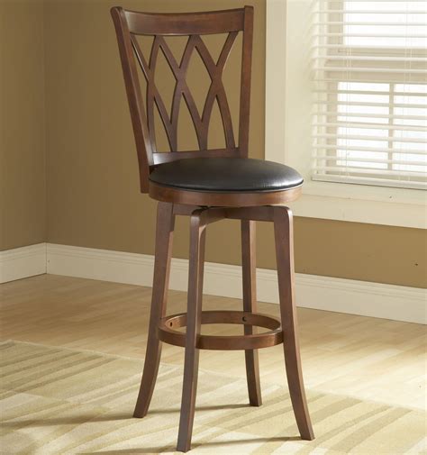 Wood Stools 24" Counter Height Mansfield Swivel Stool by Hillsdale ...