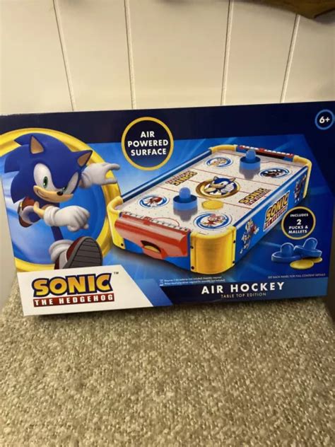 SONIC THE HEDGEHOG Air Hockey Table Top Edition Brand New Complete Set ...