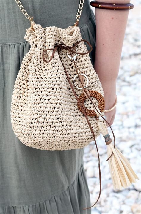 Crochet Drawstring Bag Pattern - Handy Little Me