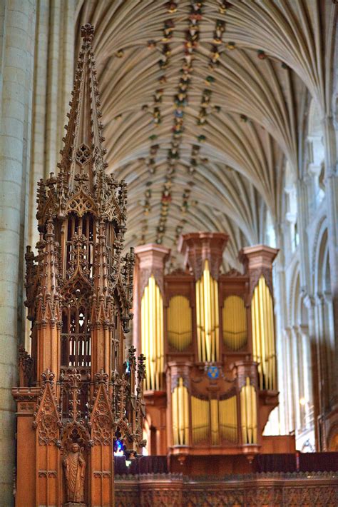 Choir Carvings and Pipe Organ, Norwich Cathedral | The ornat… | Flickr