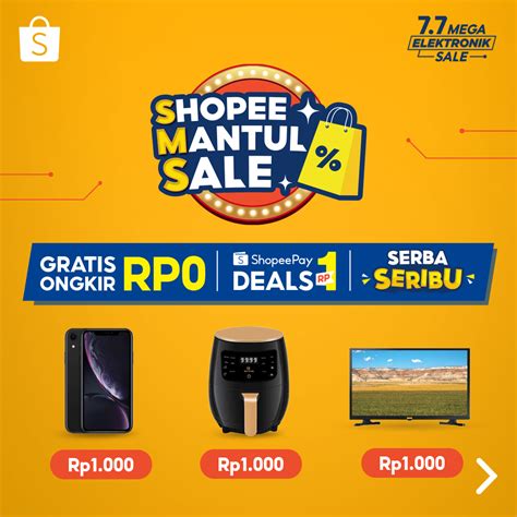 Shopee Indonesia on Twitter: "HARI INI di Shopee #77MegaElektronikSale ...