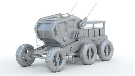 Sci-Fi Truck 3D model 3D printable | CGTrader