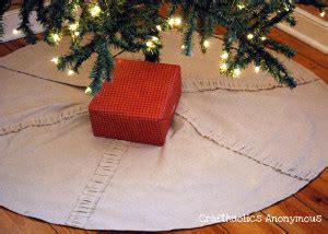 Rustic Ruffled Christmas Tree Skirt | AllFreeSewing.com