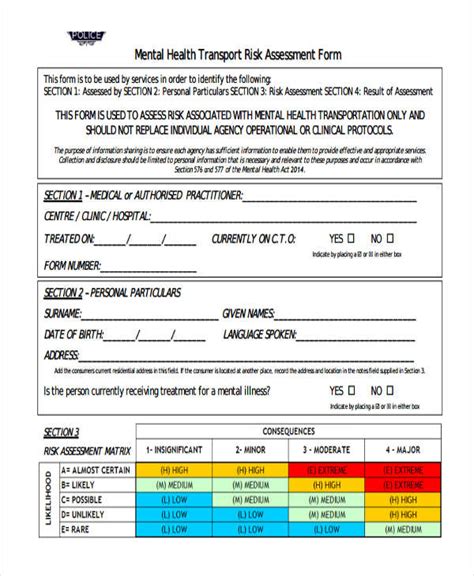 9 Best Images Of Health Assessment Form Printable Health Risk | Images and Photos finder