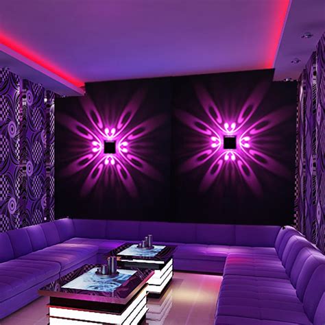 Wall Mounted LED Wall Lamp Indoor LED Projection Colorful Lighting Mural Luminaire Background ...