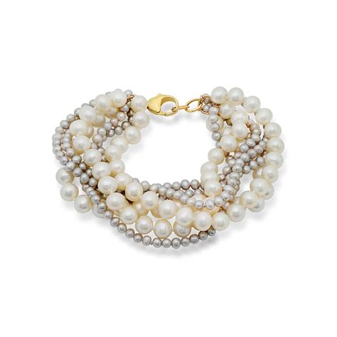 Multistrand Freshwater Pearl Bracelet – Victoria Six