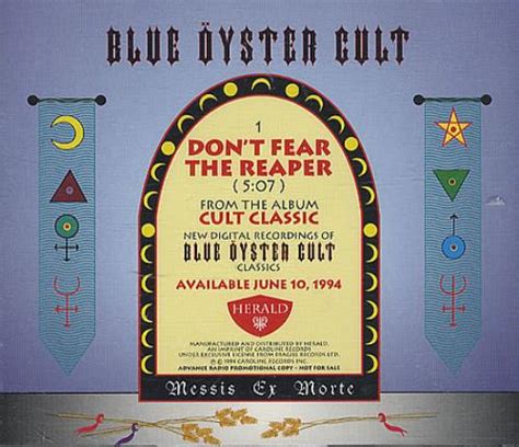 Blue Oyster Cult Don't Fear The Reaper US Promo CD single (CD5 / 5 ...