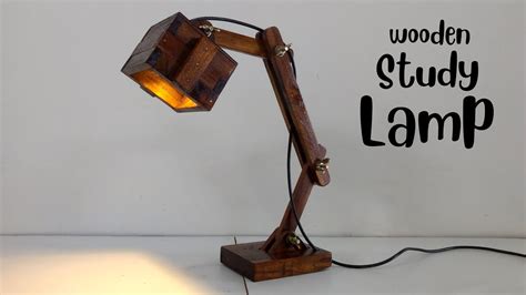 wooden Study Lamp DIY | How to make a desk lamp - YouTube