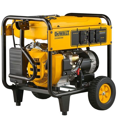 DEWALT 7,000-Watt Gasoline Powered Electric Start Portable Generator ...