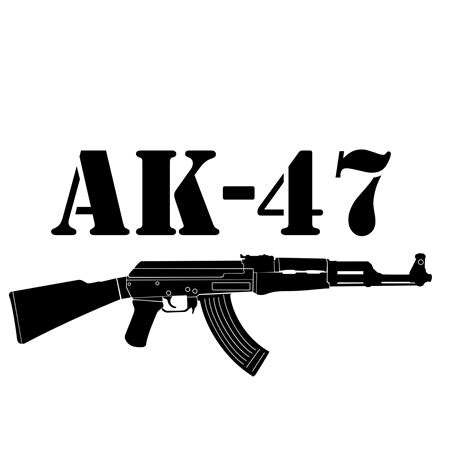 AK-47 Graphics SVG Dxf EPS Cdr Ai Pdf Vector Art Clipart | Etsy