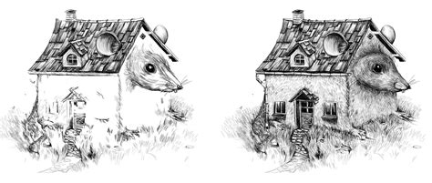 Mouse house illustration - how it was made - Sara Vidmajer ...