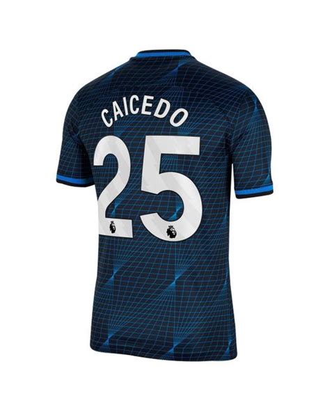 Nike Moises Caicedo Chelsea 2023/24 Away Stadium Replica Player Jersey ...