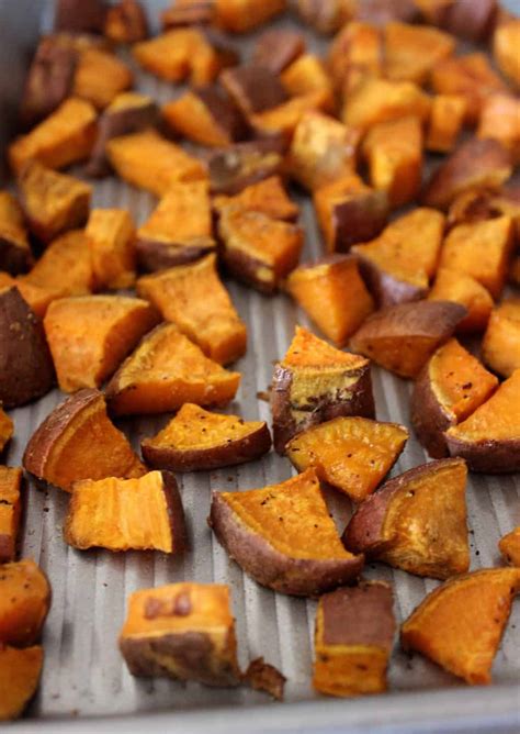 Simple Roasted Sweet Potatoes - Healthy Liv