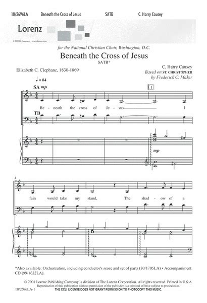 Beneath the Cross of Jesus - 4-Part - Digital Sheet Music | Sheet Music Plus