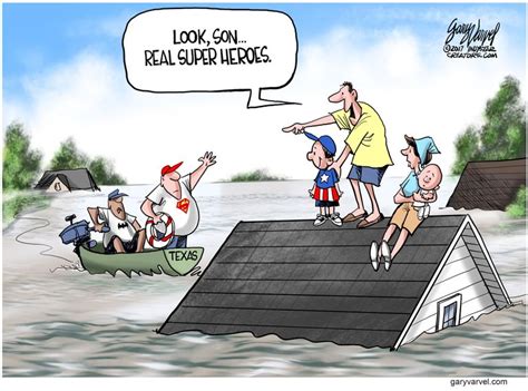 Editorial cartoon U.S. Harvey rescue heroes | The Week