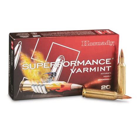 Hornady Superformance Varmint, .22-250 Remington, NTX, 35 Grain, 20 ...