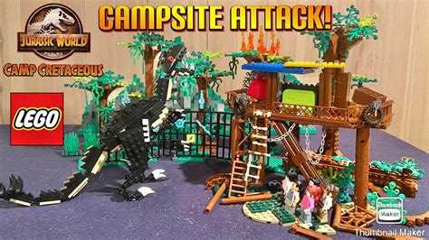 Scorpius Rex Attacks the Camp!! Lego Camp Cretaceous Showcase!! - YouTube | Lego jurassic world ...