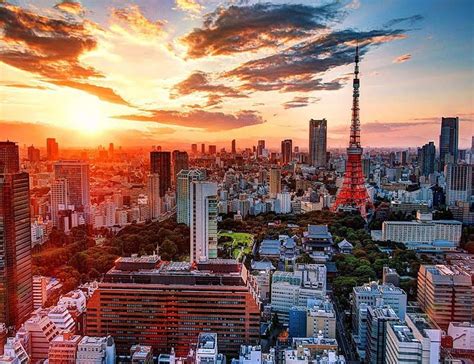 1920x1080px, 1080P free download | Sunset in Tokyo, japan, city, japanese, tokyo, sunset ...