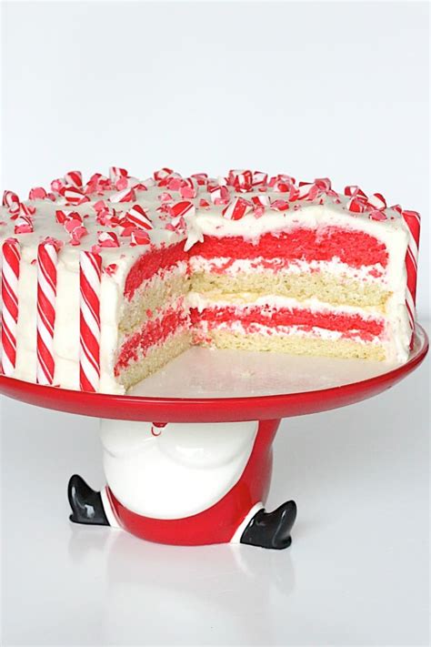 Candy Cane Cake | The BakerMama