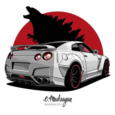 Prior Design Nissan GTR. Especially for @nissan_gtr_lovers. #olegmarkaryan #carartist #carart # ...