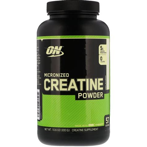 Optimum Nutrition, Micronized Creatine Powder, Unflavored, 10.6 oz (300 g) | By iHerb