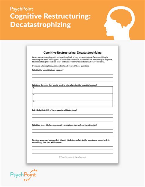 Cognitive Restructuring Worksheet Addiction