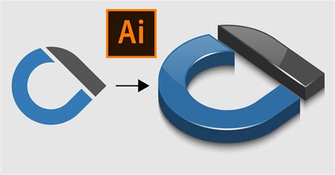 3D Glossy Logo Design | Illustrator Tutorial